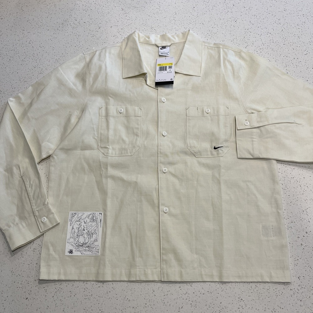 NIKE MENS LIFE CHAMBRAY LONG-SLEEVE PAINTER SHIRT  Size Small NWT